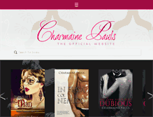 Tablet Screenshot of charmainepauls.com